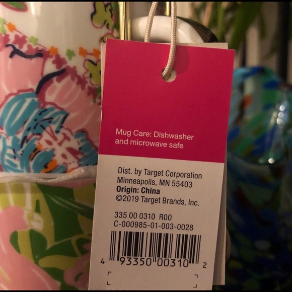 Lilly Pulitzer Ceramic Coffee Tea Mug ~ Floral 12 Oz. With  Lilly Pulitzer Mugs